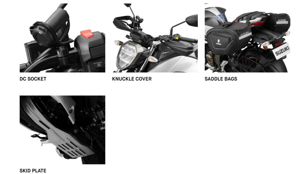 Suzuki Gixxer 250 Gets Touring Friendly Genuine Accessories Motoroids