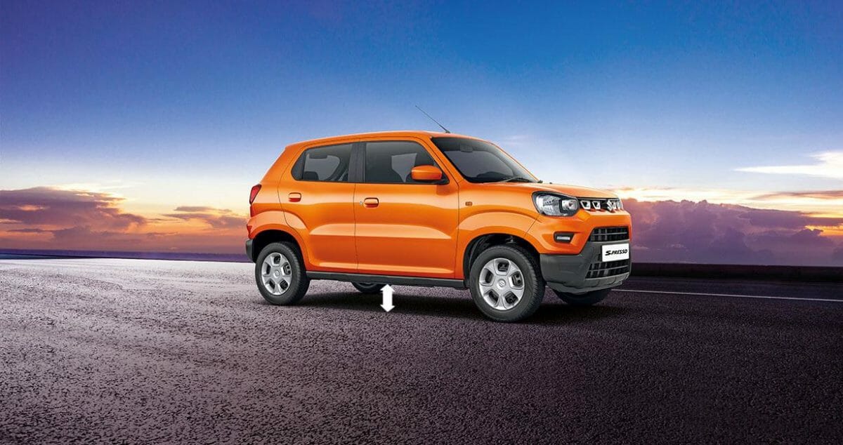 Maruti Suzkuki S Presso Ground Clearance