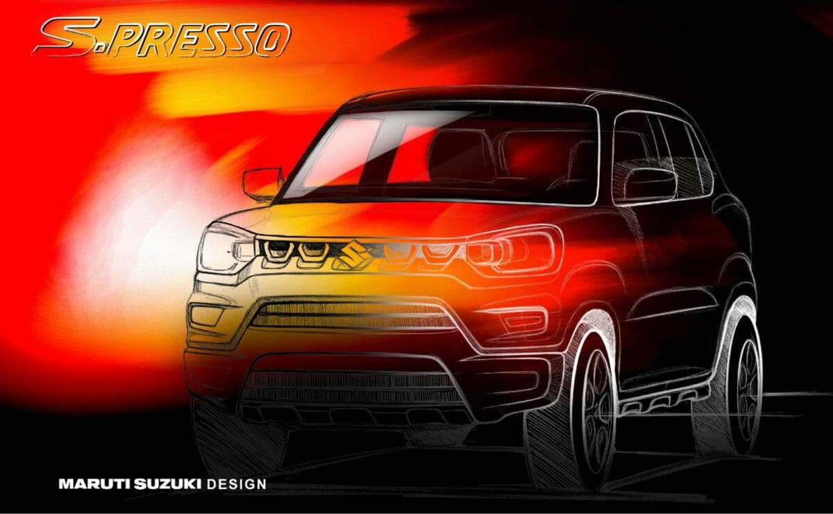 Maruti Suzuki S Presso official sketch
