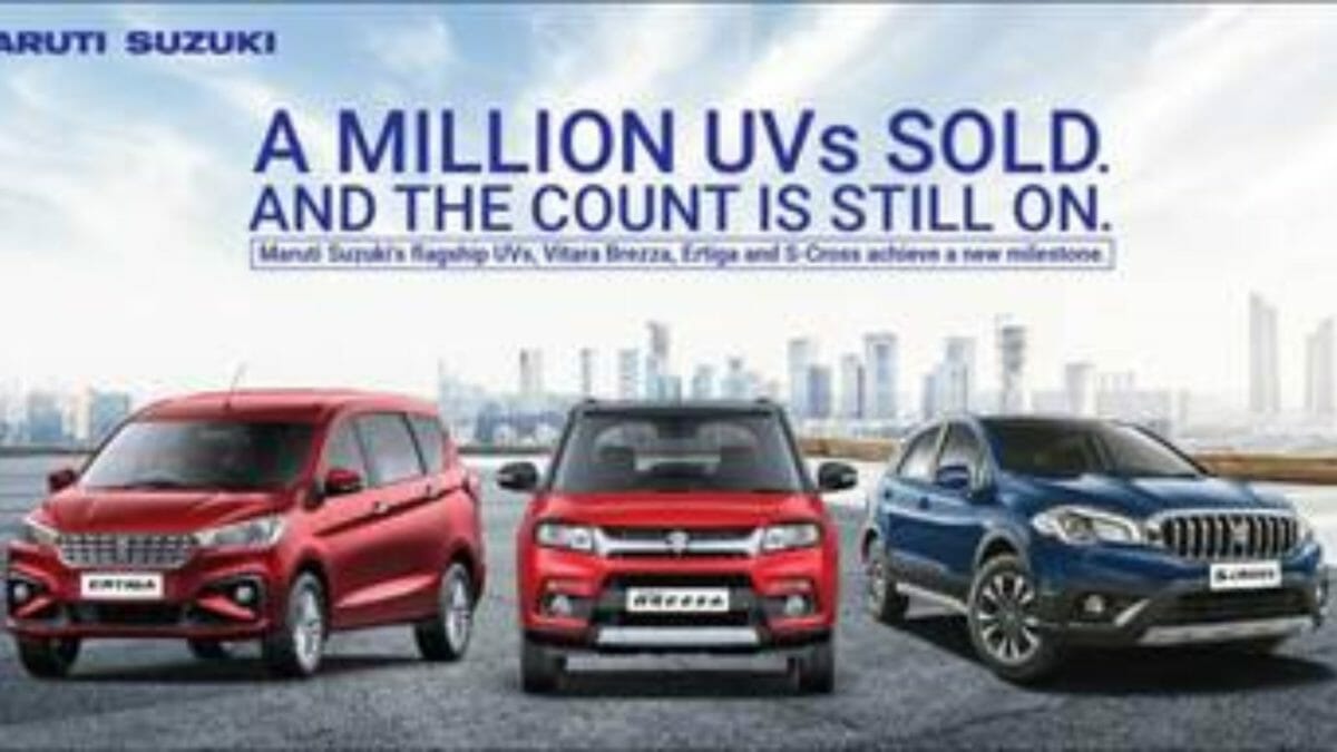 Maruti Suzuki Sells a million UVs featured