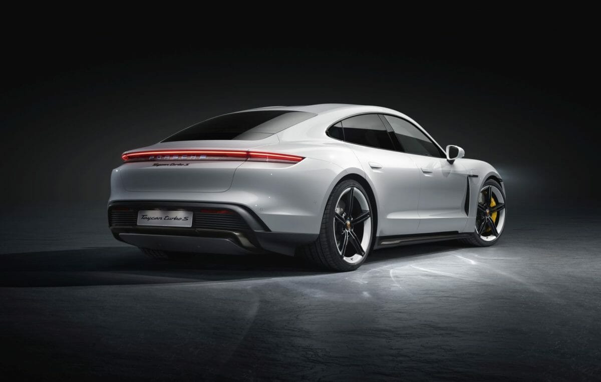 Porsche Taycan studio rear