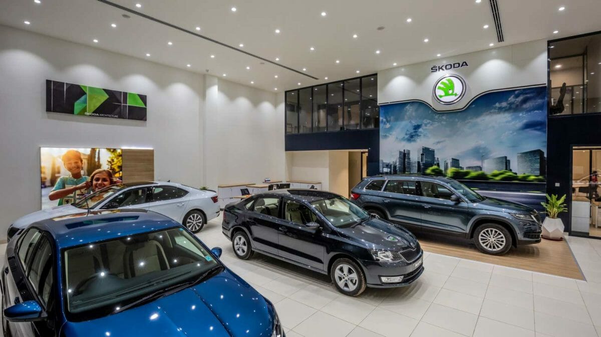 Skoda Auto India New Dealership Design interiors