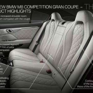 BMW M Gran Coupe Rear Seats