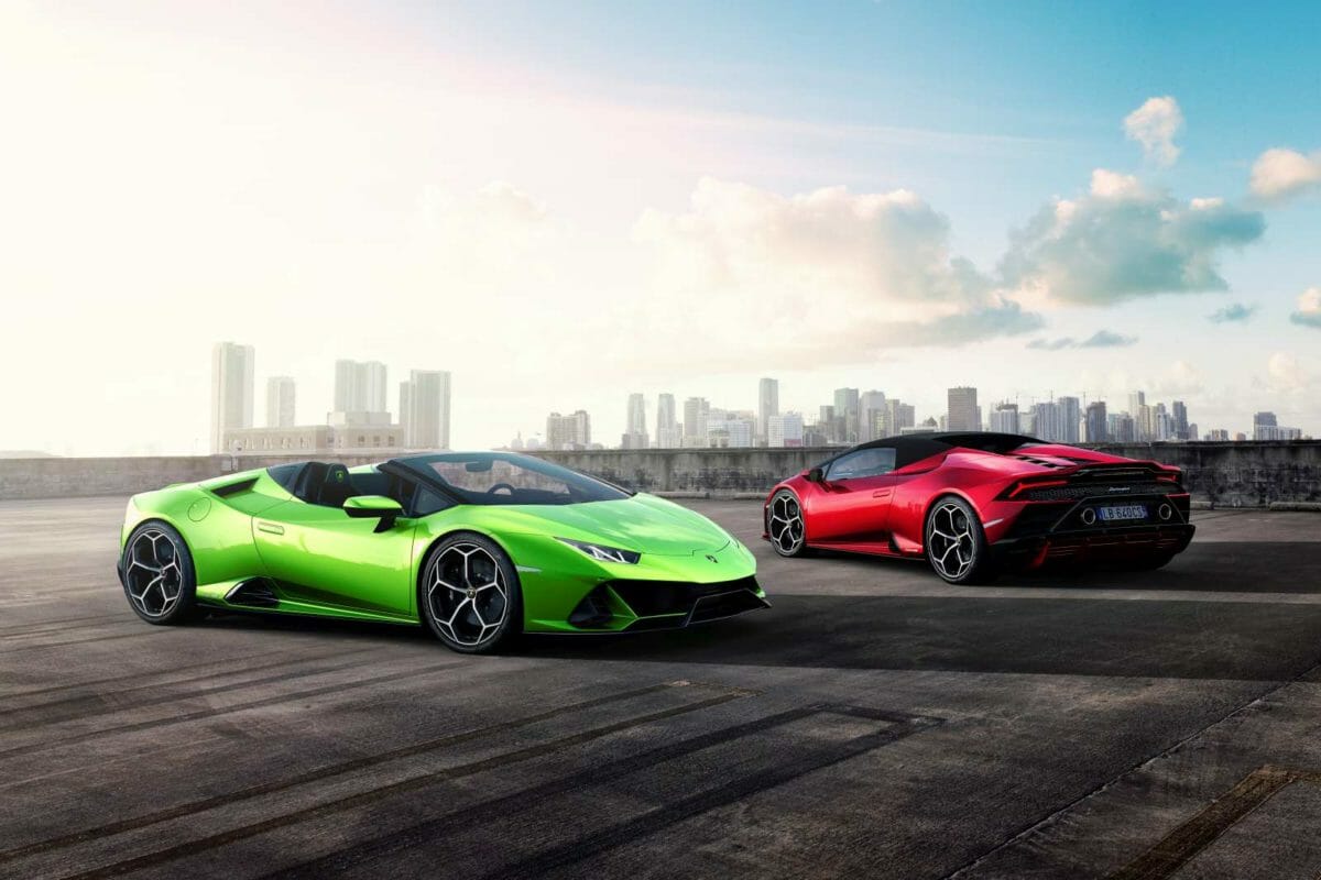 Lamborghini Huracan EVO Spyder red and green