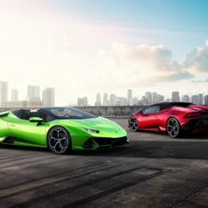 Lamborghini Huracan EVO Spyder red and green