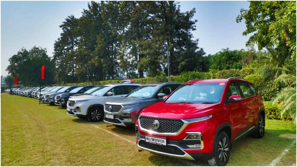 mg hector  units on dhanteras