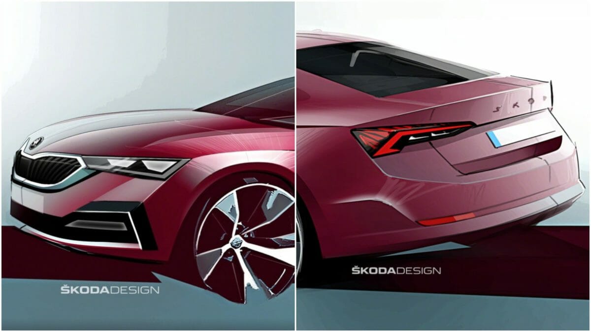 skoda octavia th generation sketches