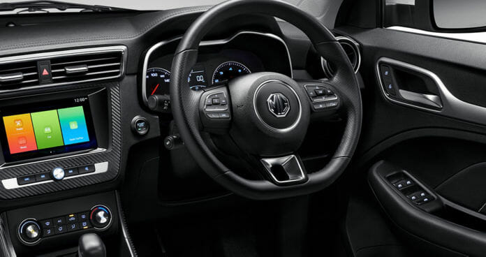 MG ZS EV interiors