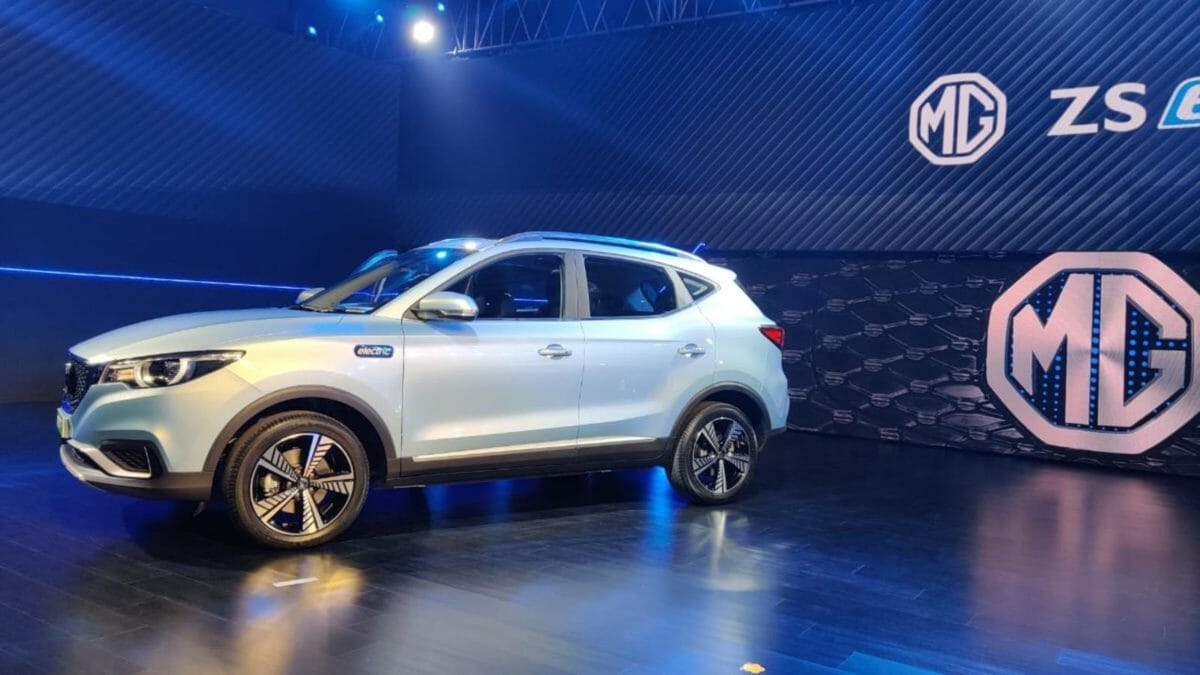 mg zs ev india unveil 1