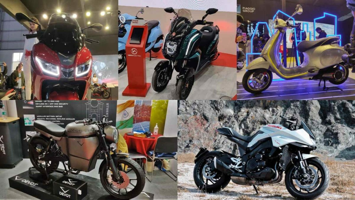 Top  two wheelers at Auto Expo