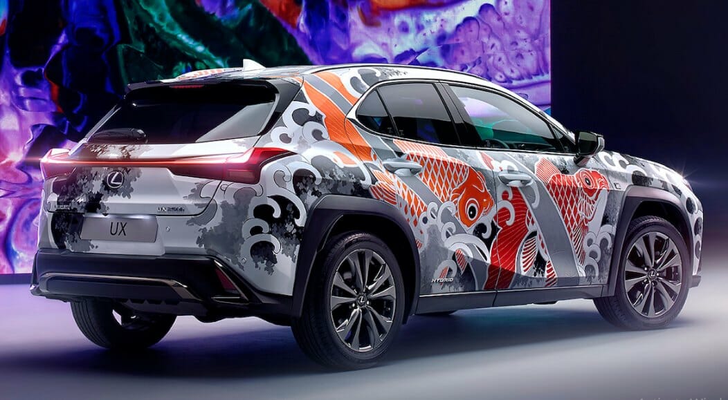 This Inked Lexus UX Is The World's First Tattooed Car | Motoroids