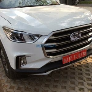 MG Gloster On Test India front grille