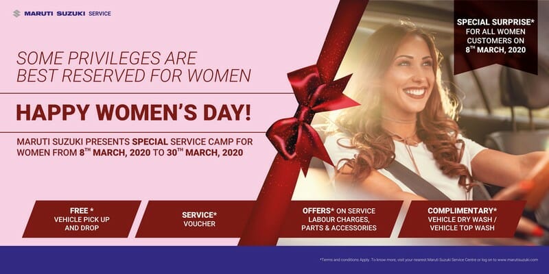 Maruti Suzuki’s nationwide Service Camp on the occasion of International Women’s Day