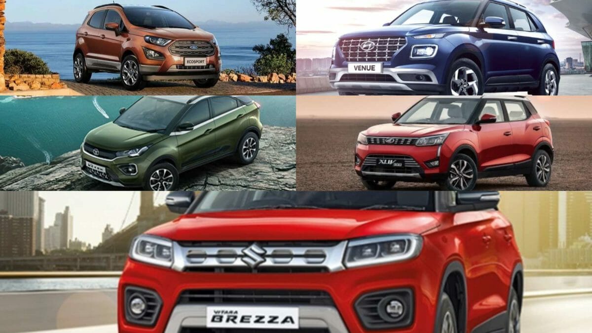 Nexon petrol vs Vitara Brezza petrol vs Ecosport petrol vs Venue petrol vs XUV petrol