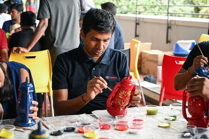 TKM employees participating in the th ICARE activity