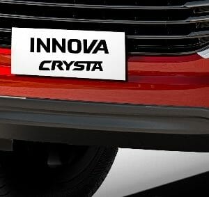 Toyota Innova Crysta Leadership Edition front bumper spoiler