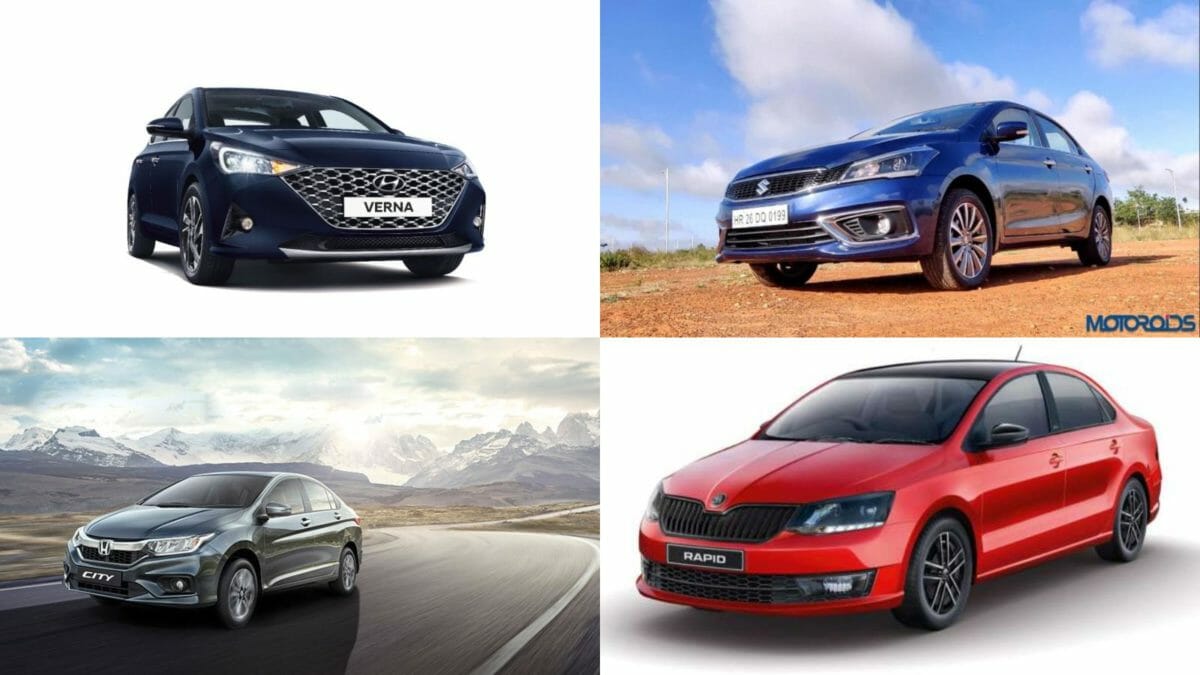 New Hyundai Verna vs Honda City vs Maruti Ciaz Vs Skoda Rapid