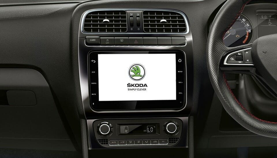 2020 Skoda Rapid Interiors and touchscreen