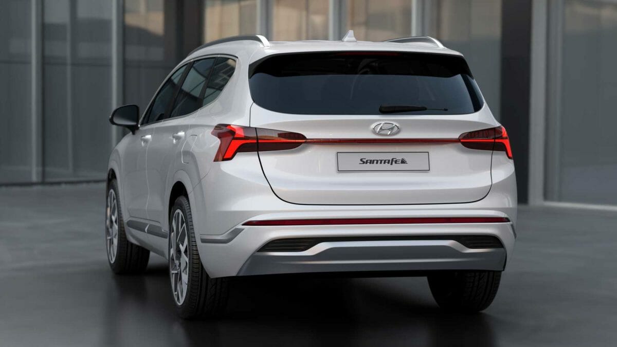 2021 hyundai santa fe rear