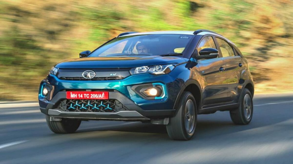 Tata Nexon EV front action