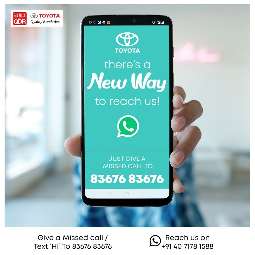 Toyota’s Official Whatsapp