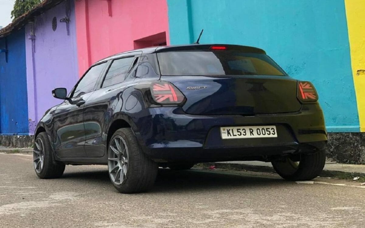 maruti swift with mini cooper like taillamps  acd