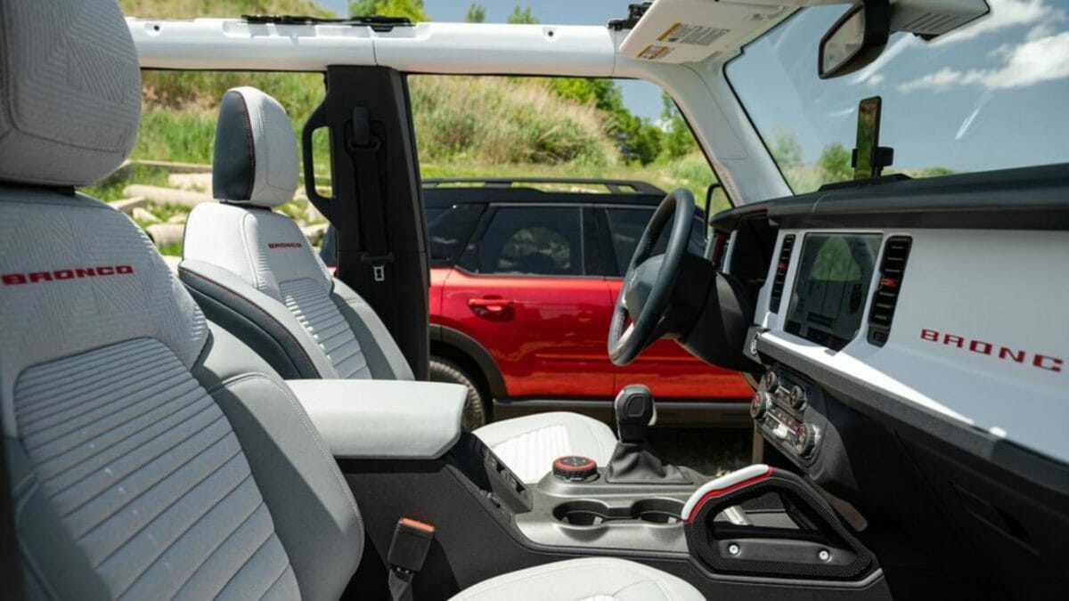 2021 Ford Bronco 4 door interior