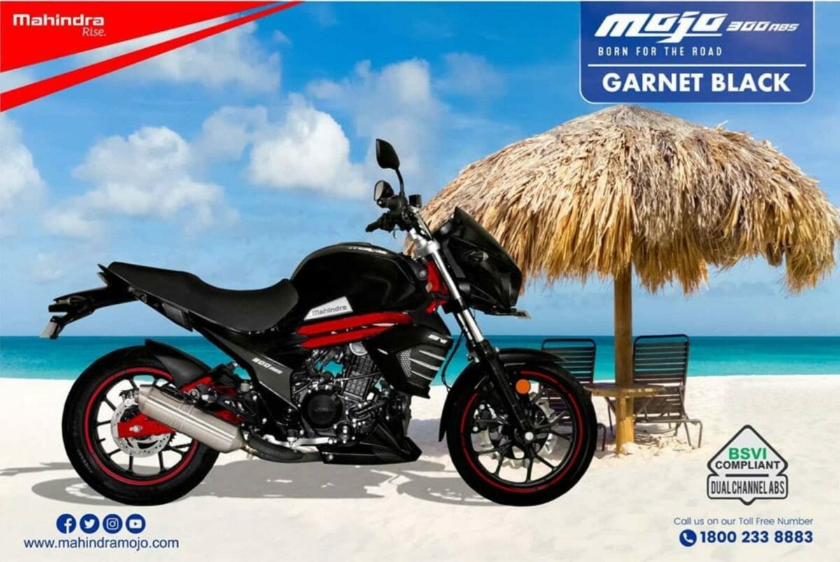 BS Mahindra Mojo Garnet Black