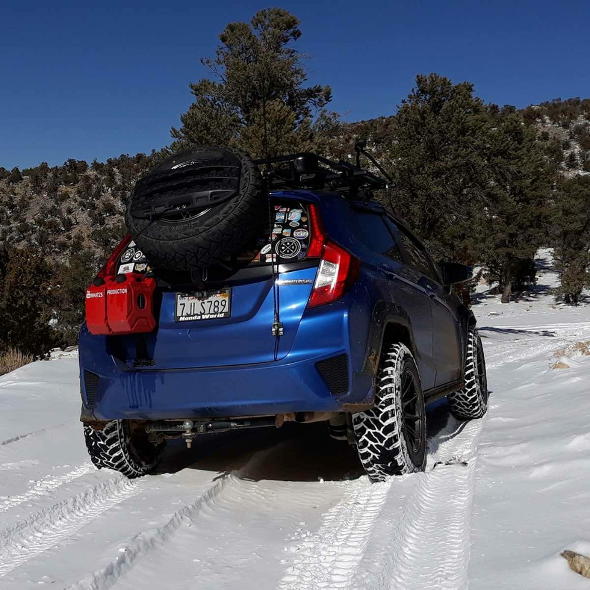 Honda Jazz Battlewagon on offroad tires