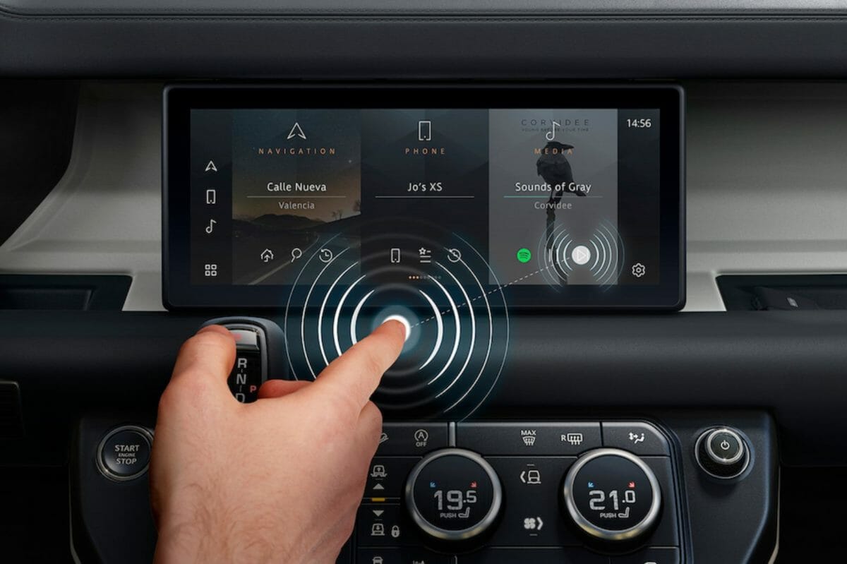 Land rover predictive touch