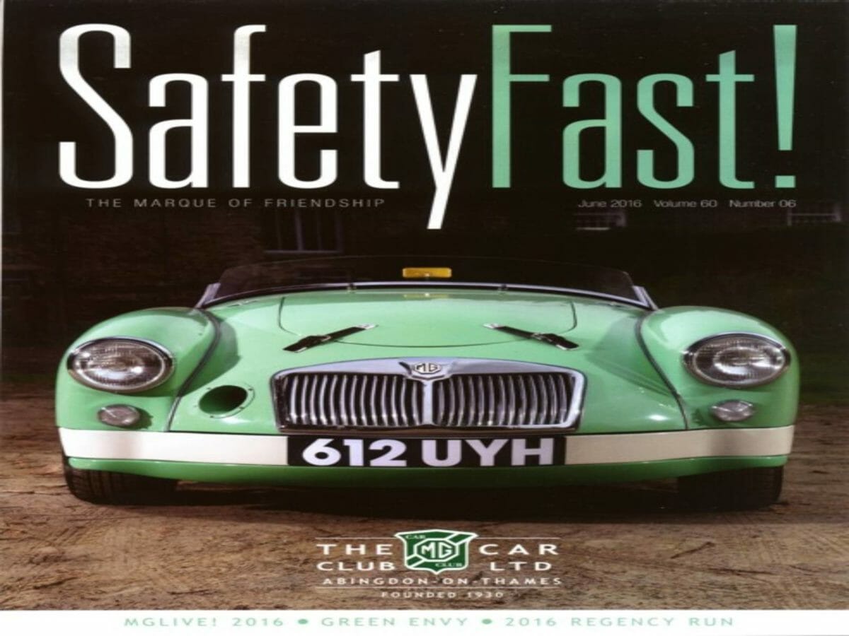 MG Safety Fast Magazine Cover
