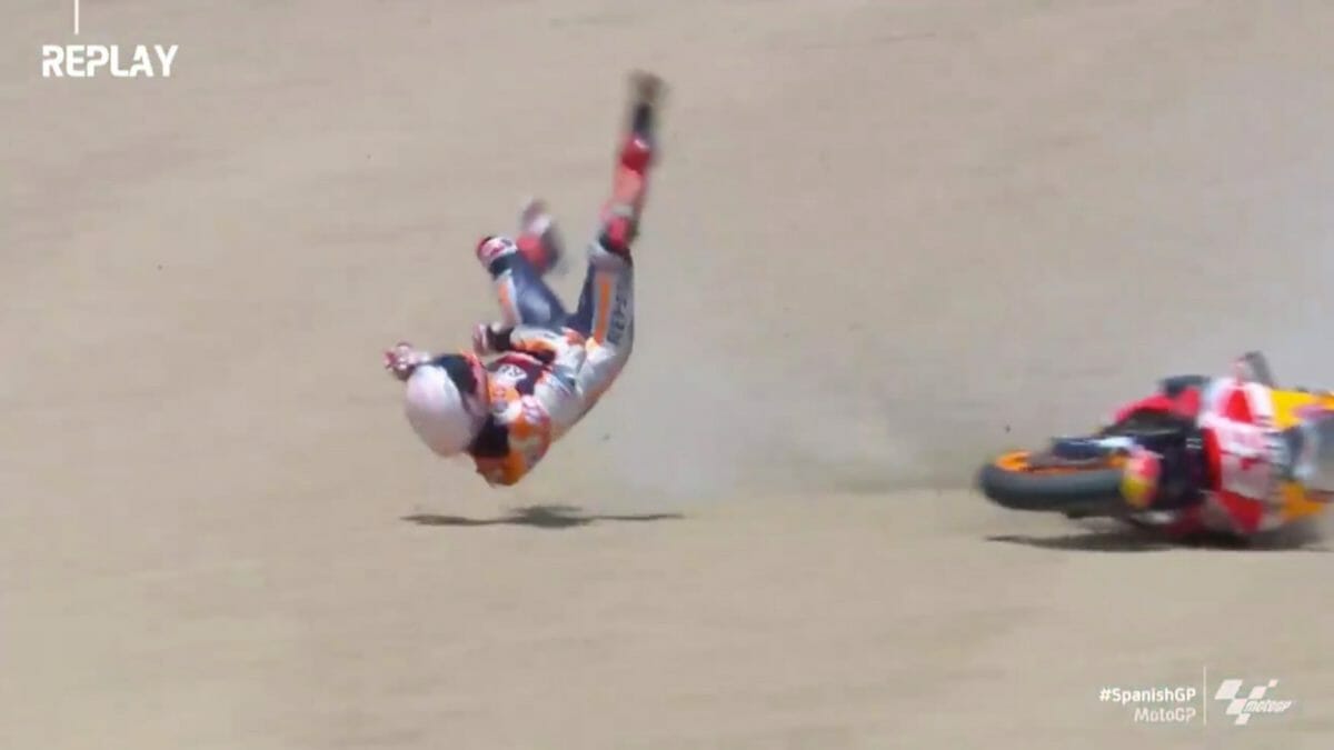 Marc Marquez crash