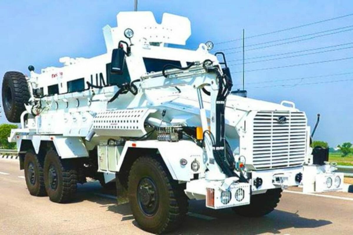 mahindra defence mine resistant anand mahindra