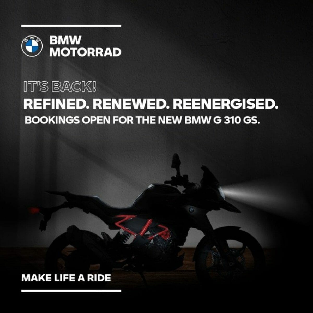 BMW G310GS Teased