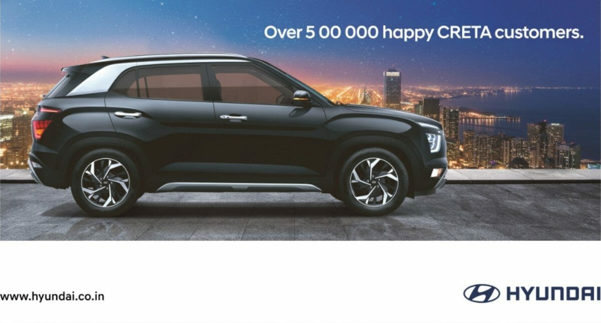 Hyundai Creta  lakh customers