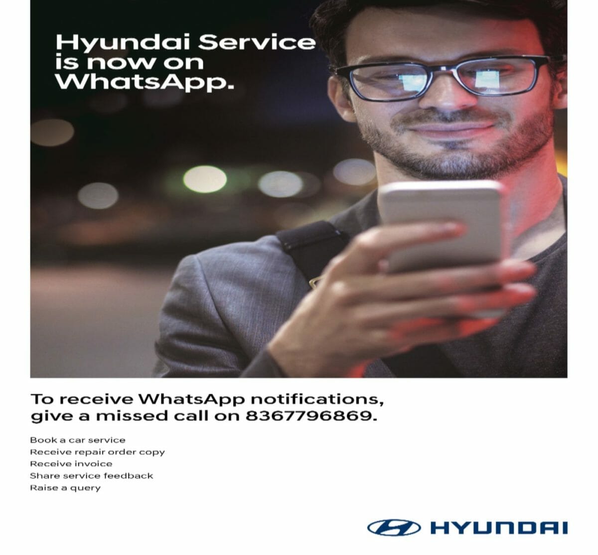 Hyundai service on whatsapp