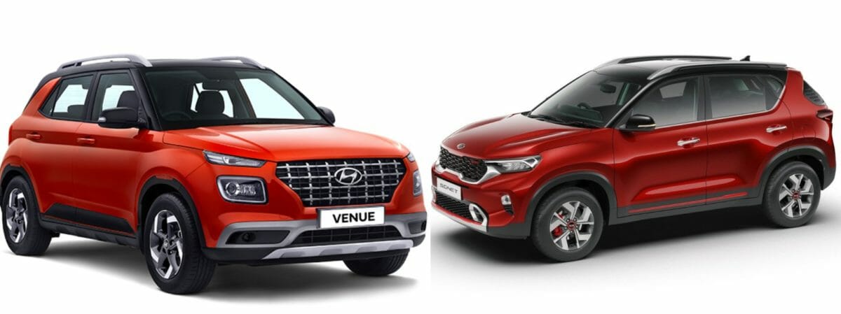 Kia Sonet vs Hyundai Venue Front