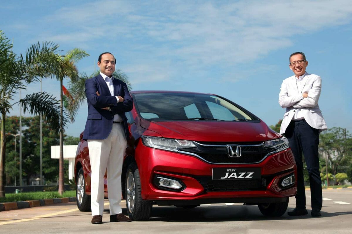 Mr. Gaku Nakanishi, President & CEO, Honda Cars India and Mr. Rajesh Goel, Sr. Vice President & Director, Marketing & Sales, Honda Cars India Ltd The New Jazz launch