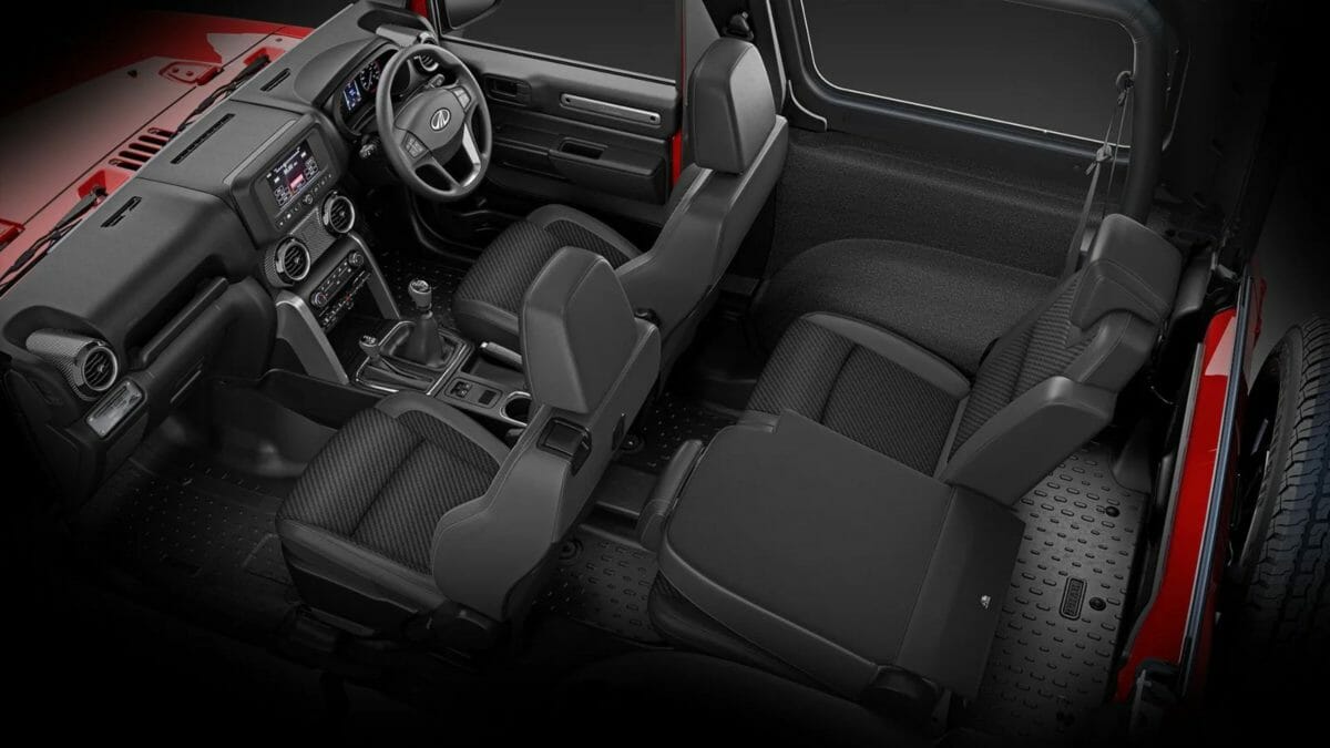 New Mahindra Thar cabin