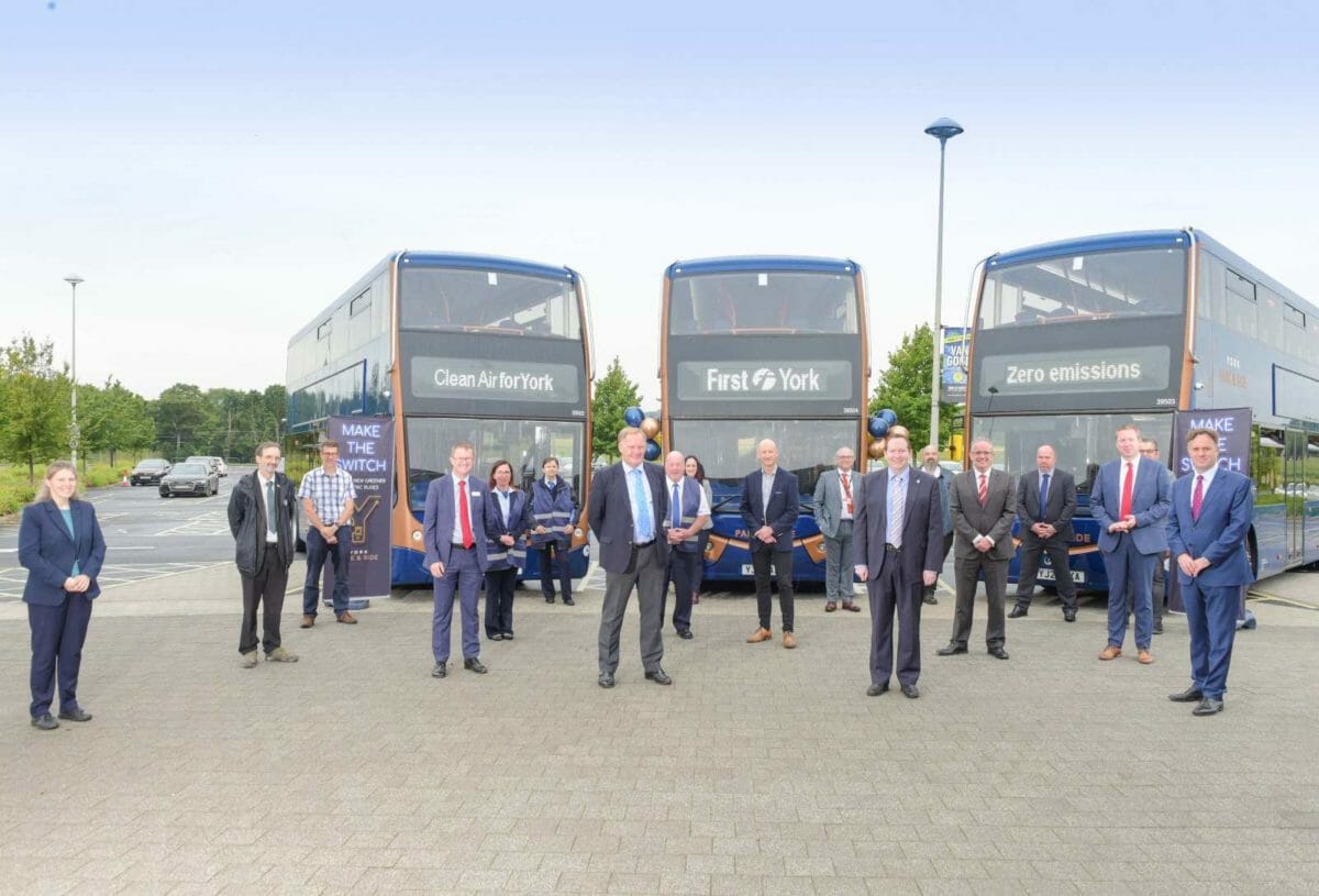 Optare delivers first of  battery electric Metrodecker EV with First Y