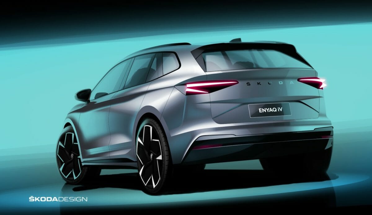 Skoda enyaq IV exterior sketches (3)