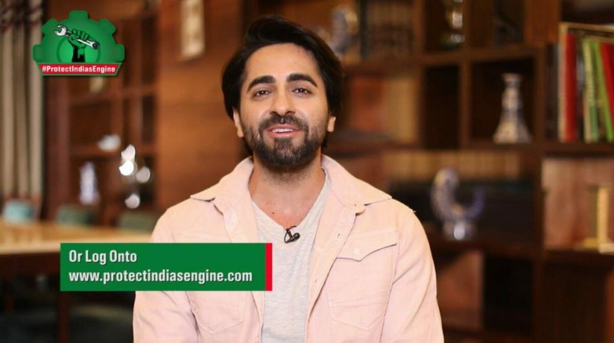 Ayushmann Khurrana urge youth to ProtectIndiasEngine