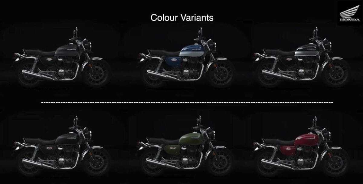 Honda H’Ness CB350 Colour options