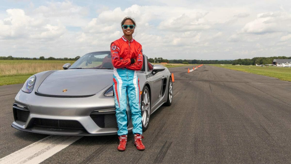 Porsche  Spyder Slalom run