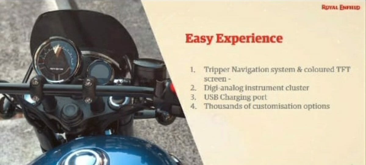 Royal Enfield Meteor 350 Instrument Cluster and Display