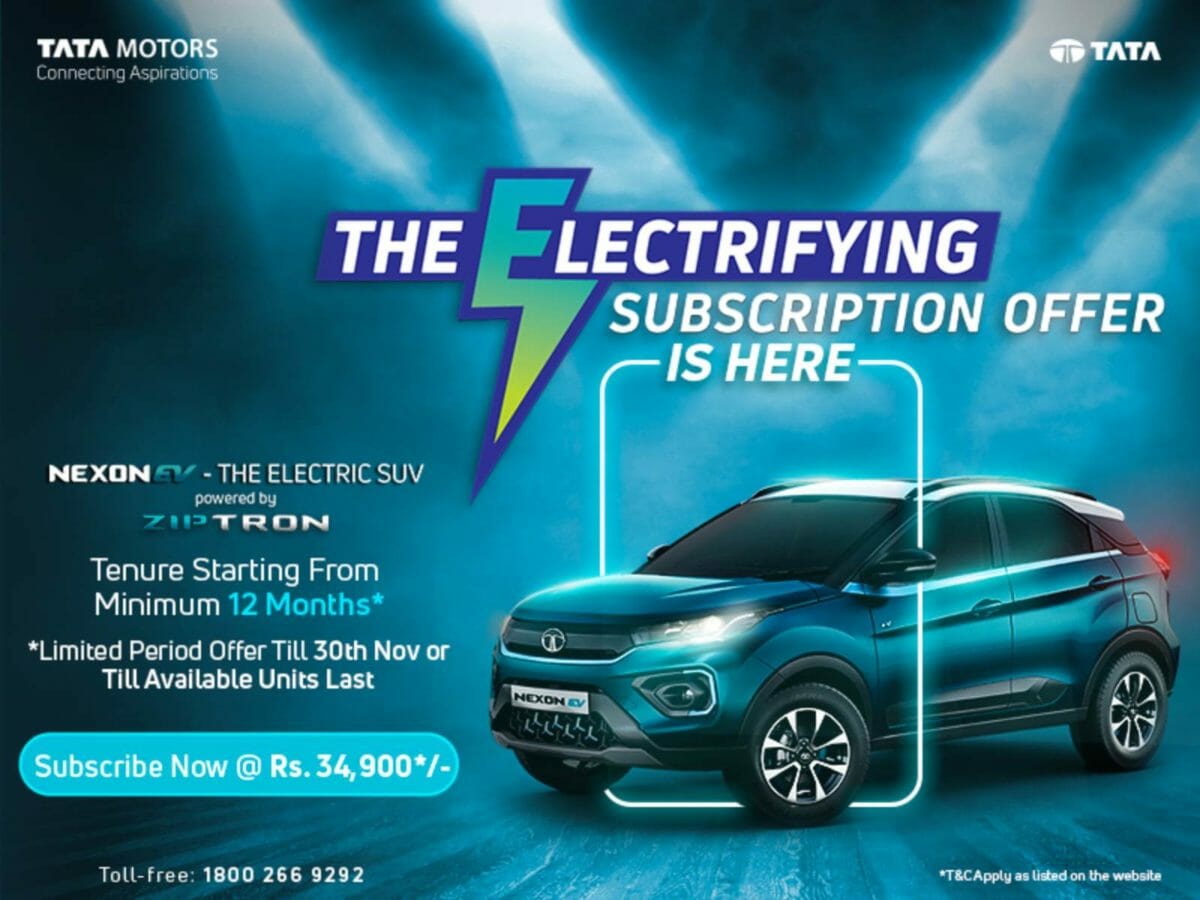 Tata Nexon Ev subscription offer