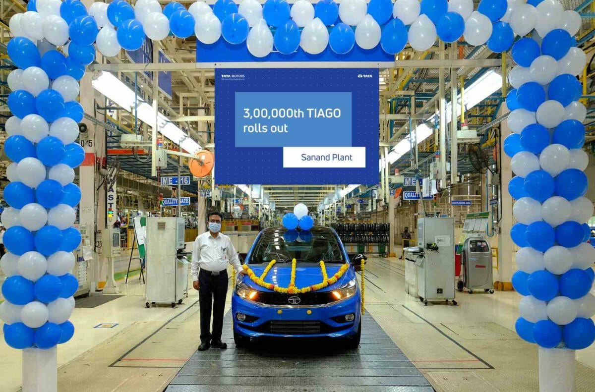 Tata motors rolls 300000th tiago