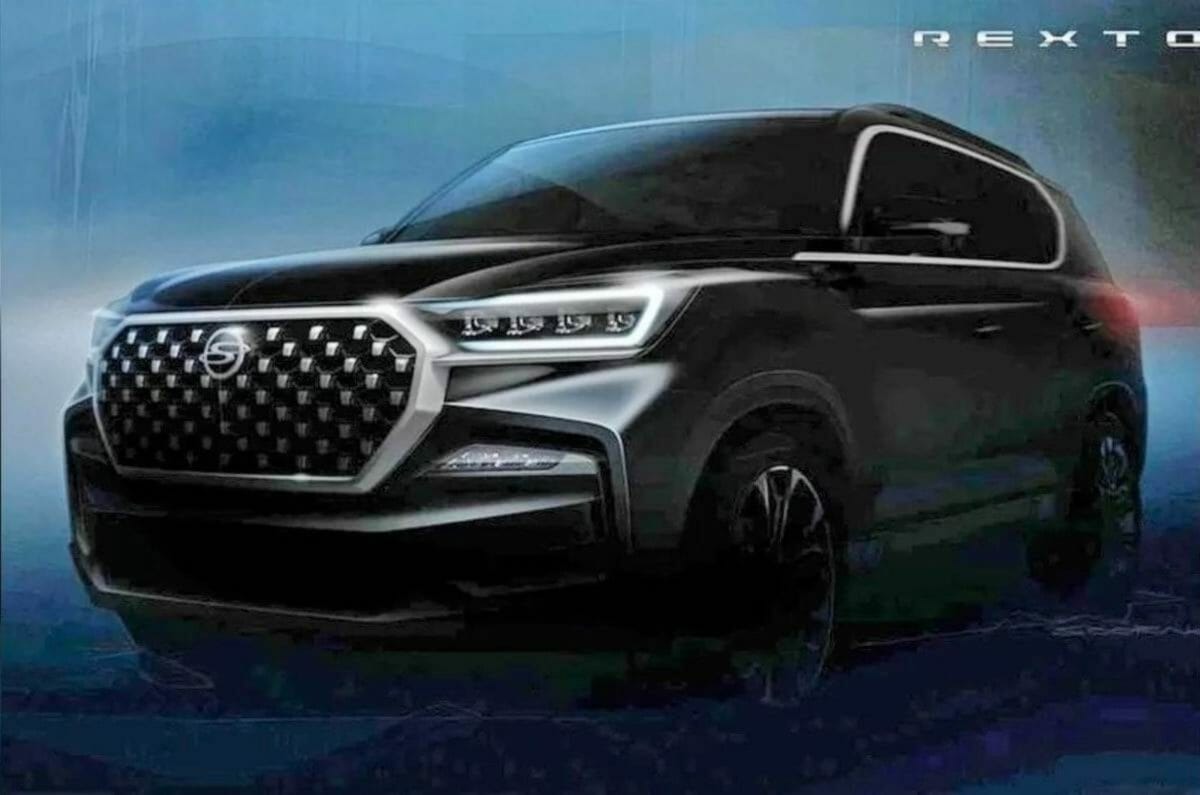 SsangYong Rexton facelift fornt teaser