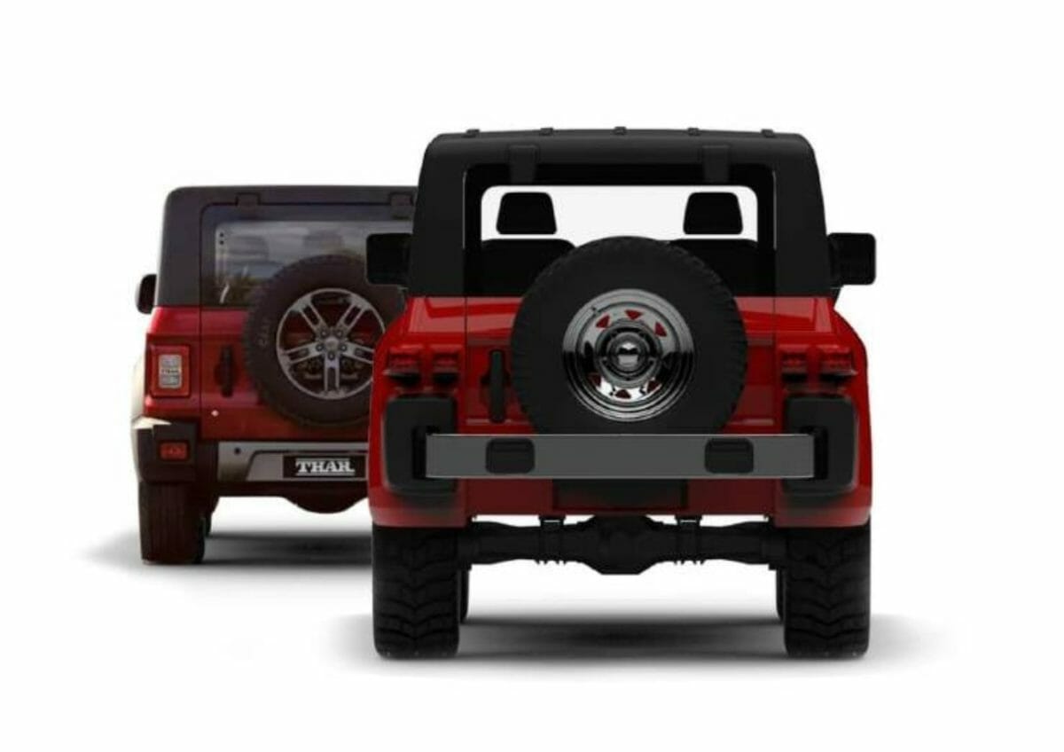 DC Mahindra Thar renders