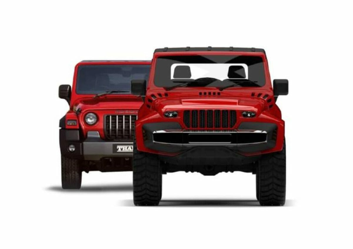 DC Mahindra Thar renders